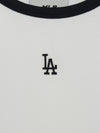 MLB Women's Basic Ringer Crop Sleeveless T-shirt