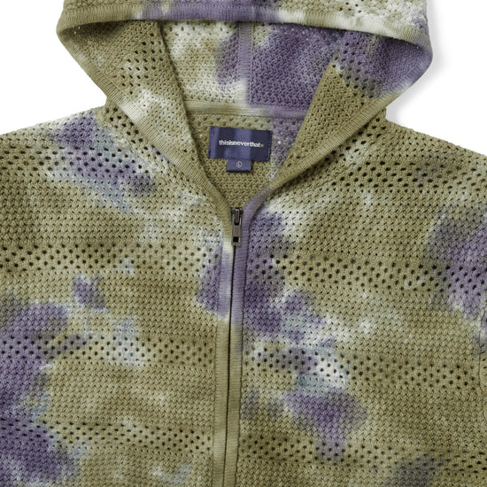 thisisneverthat Crochet Knit Zip Hoodie
