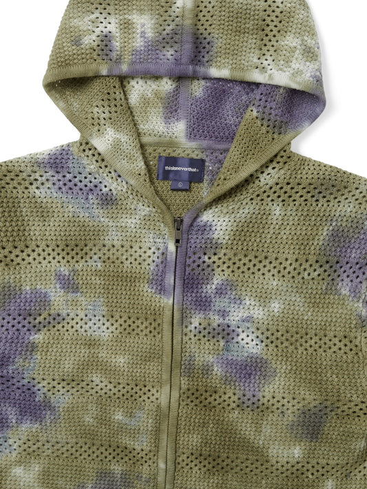 thisisneverthat Crochet Knit Zip Hoodie