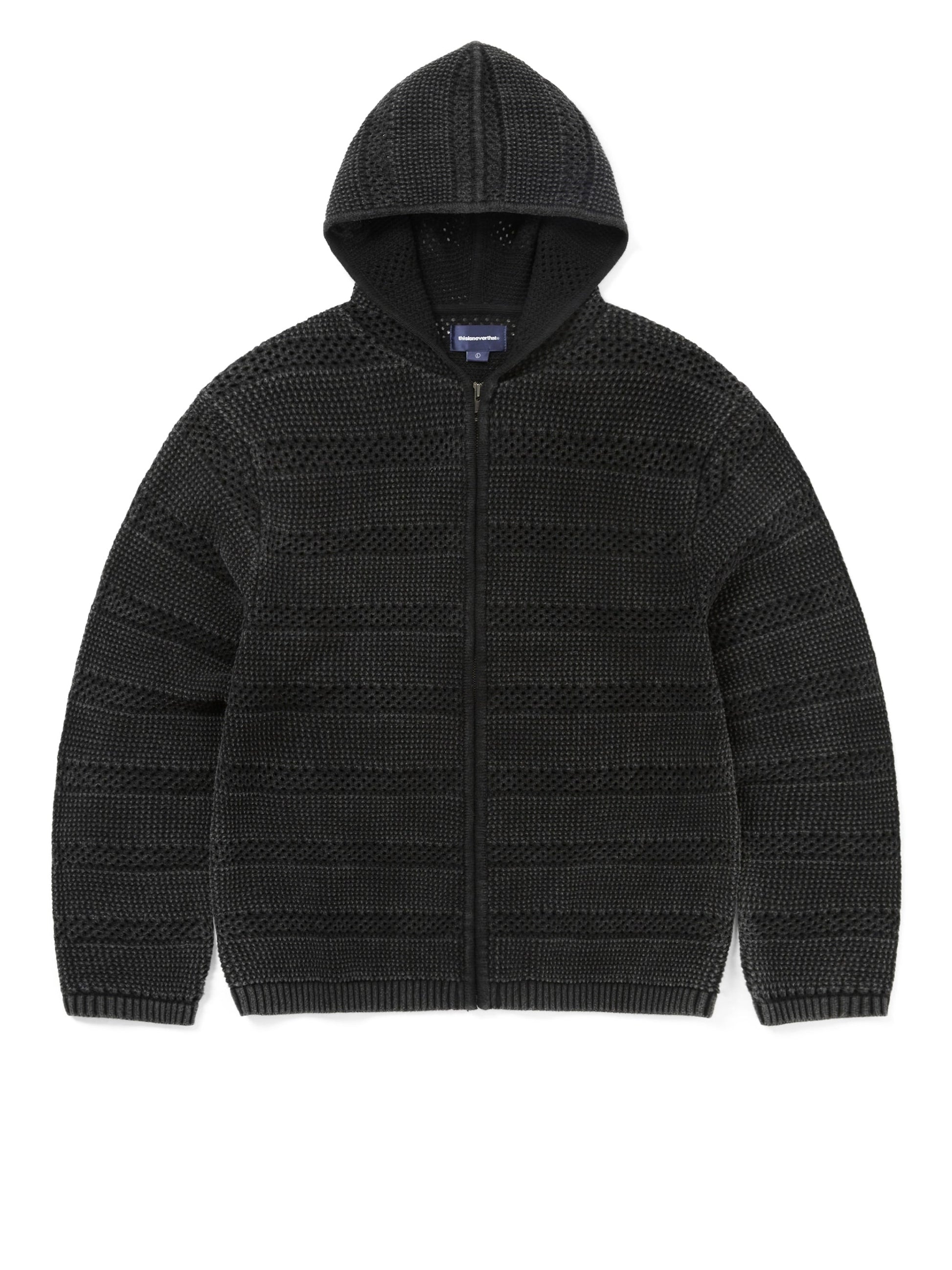 thisisneverthat Crochet Knit Zip Hoodie