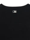 MLB Women's Basic Lace Square Neck Slim Semi Crop T-shirts