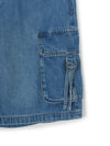 MLB Women's Varsity Vintage Slub Cargo 9in Denim Shorts