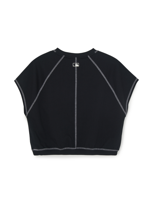 MLB Women's Varsity Lettering Half Sleeve Sweatshirt