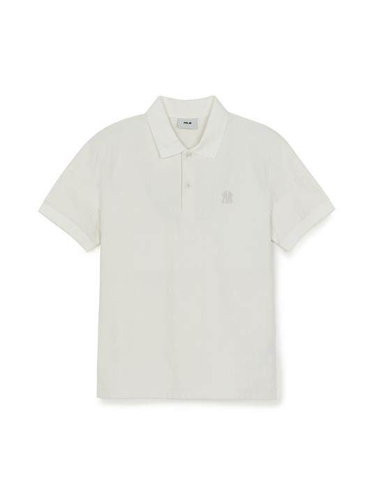 MLB Dia Monogram Tonal Jacquard Polo T-Shirts