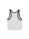 MLB Women's Basic Ringer Crop Sleeveless T-shirt
