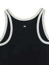 MLB Women's Basic Ringer Ribbed Sleeveless Ops