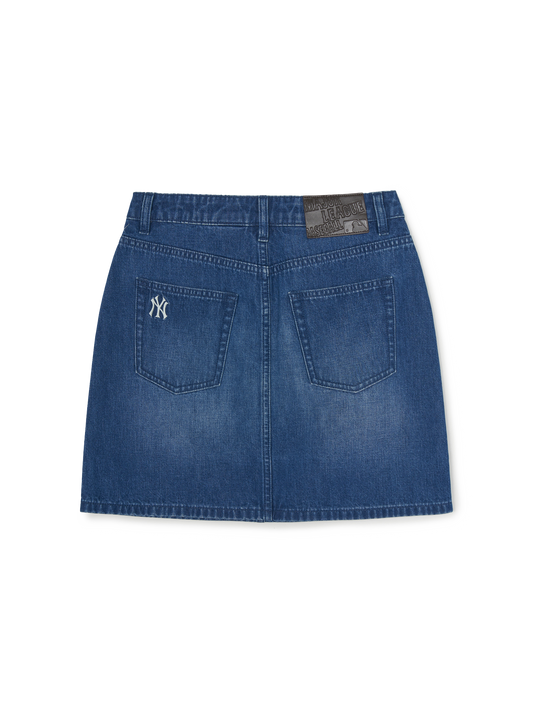MLB Women's Varsity Lettering Denim Skirt
