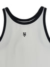 MLB Women's Basic Ringer Crop Sleeveless T-shirt