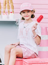 MLB Varsity Girl's Striped T-shirt Set