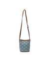 MLB Classic Monogram Vintage Denim Mini Bucket Bag