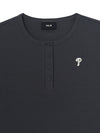 MLB Women's Vintage Slim Henley Neck T-shirt