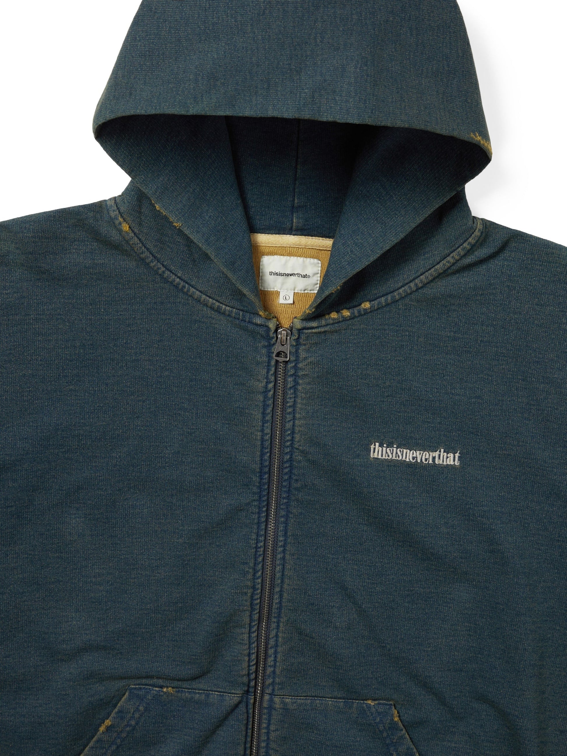 thisisneverthat Damaged Zip Up Hoodie