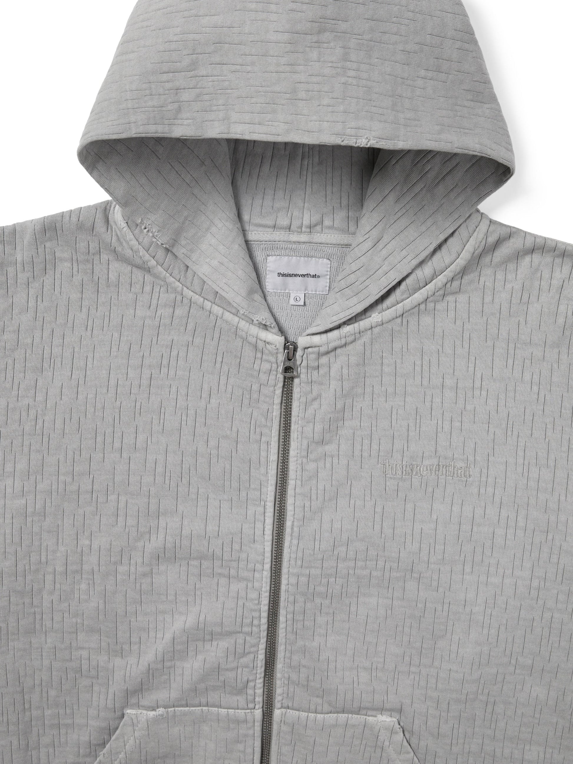 thisisneverthat Damaged Zip Up Hoodie