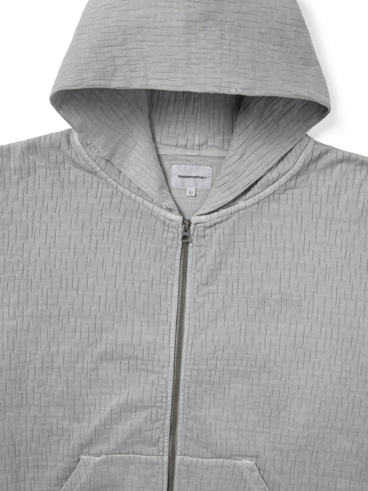 thisisneverthat Damaged Zip Up Hoodie
