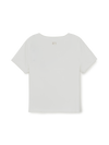 MLB Women's Basic Lace Square Neck Slim Semi Crop T-shirts