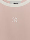 MLB Women's Basic Ringer Crop Sleeveless T-shirt