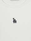 MLB Women's Basic Slim Ribbed Crop Long Sleeve T-Shirts