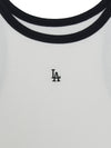 MLB Women's Basic Ringer Ribbed Sleeveless Ops