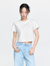 MLB Women's Dia Monogram Tonal Jacquard Crop T-Shirts
