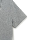 MLB Women's Basic Lace Square Neck Slim Semi Crop T-shirts