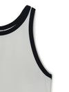 MLB Women's Basic Ringer Crop Sleeveless T-shirt
