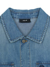 MLB Varsity Vintage Slub Short Sleeve Denim Work Shirt