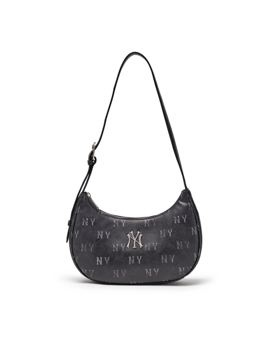 MLB Classic Monogram Vintage PU Hobo Bag