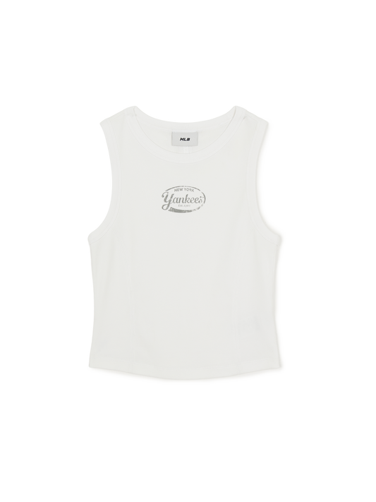 MLB Women's Vintage Slim Ribbed Sleeveless T-Shirts