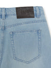 MLB Women's Basic Small Logo Summer Tencel Wide Denim Pants
