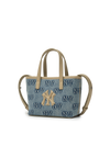 MLB Classic Monogram Denim Embo Mini Cross Bag