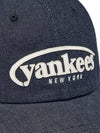 MLB Vintage Denim Curve Logo Unstructured Ballcap