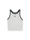 MLB Women's Basic Ringer Crop Sleeveless T-shirt