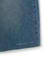 MLB Women's Basic Small Logo Destroyed Denim Bermuda Pants