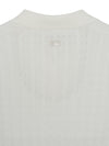 MLB Women's Varsity Cable Open Collar Short Sleeve Knit Pullover