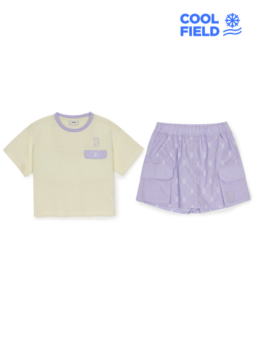 MLB [cool Field] Mono-outdoor T-shirt Set (girl's)