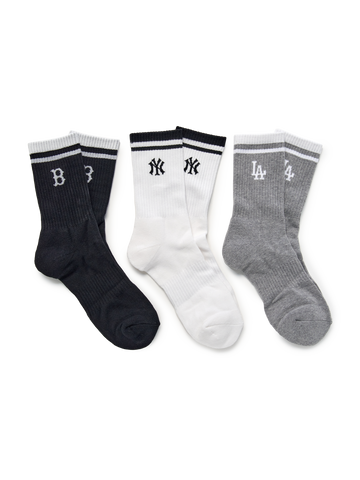 MLB Daily Stripe Mid Socks 3Pairs Set