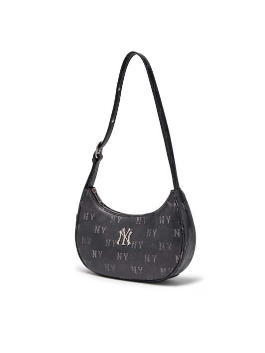 MLB Classic Monogram Vintage PU Hobo Bag