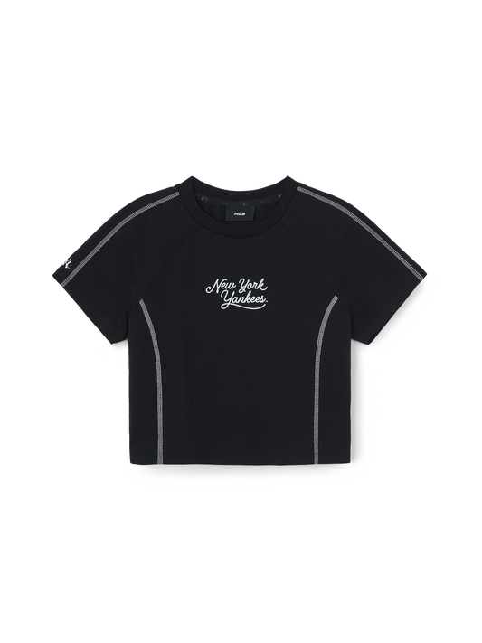MLB Women's Sportive Track Crop T-Shirt