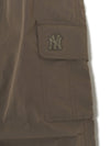 MLB Women's GORPCORE Glossy High Waist Cargo Wide Flare Pants