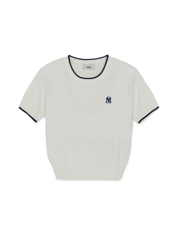 MLB Women's Varsity Cool Touch Short Sleeve Knit Pullover