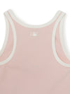 MLB Women's Basic Ringer Crop Sleeveless T-shirt