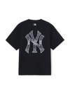 MLB Vintage Denimlike Monogram Big Lux Over Fit T-shirt