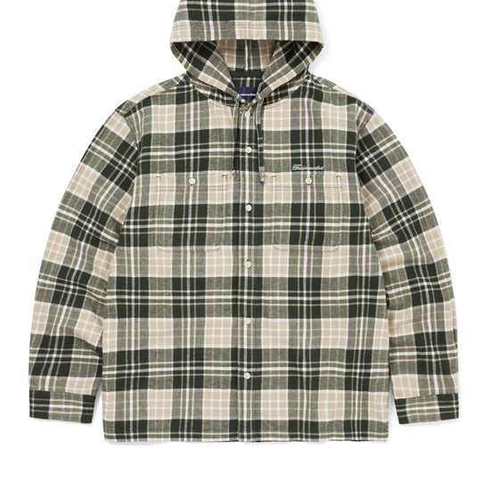 thisisneverthat Flannel Hooded Check Shirt