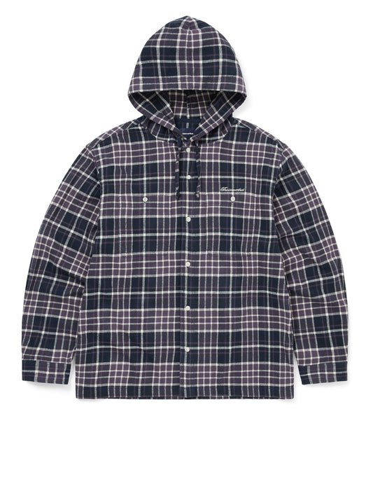 thisisneverthat Flannel Hooded Check Shirt