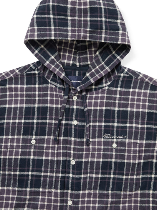 thisisneverthat Flannel Hooded Check Shirt