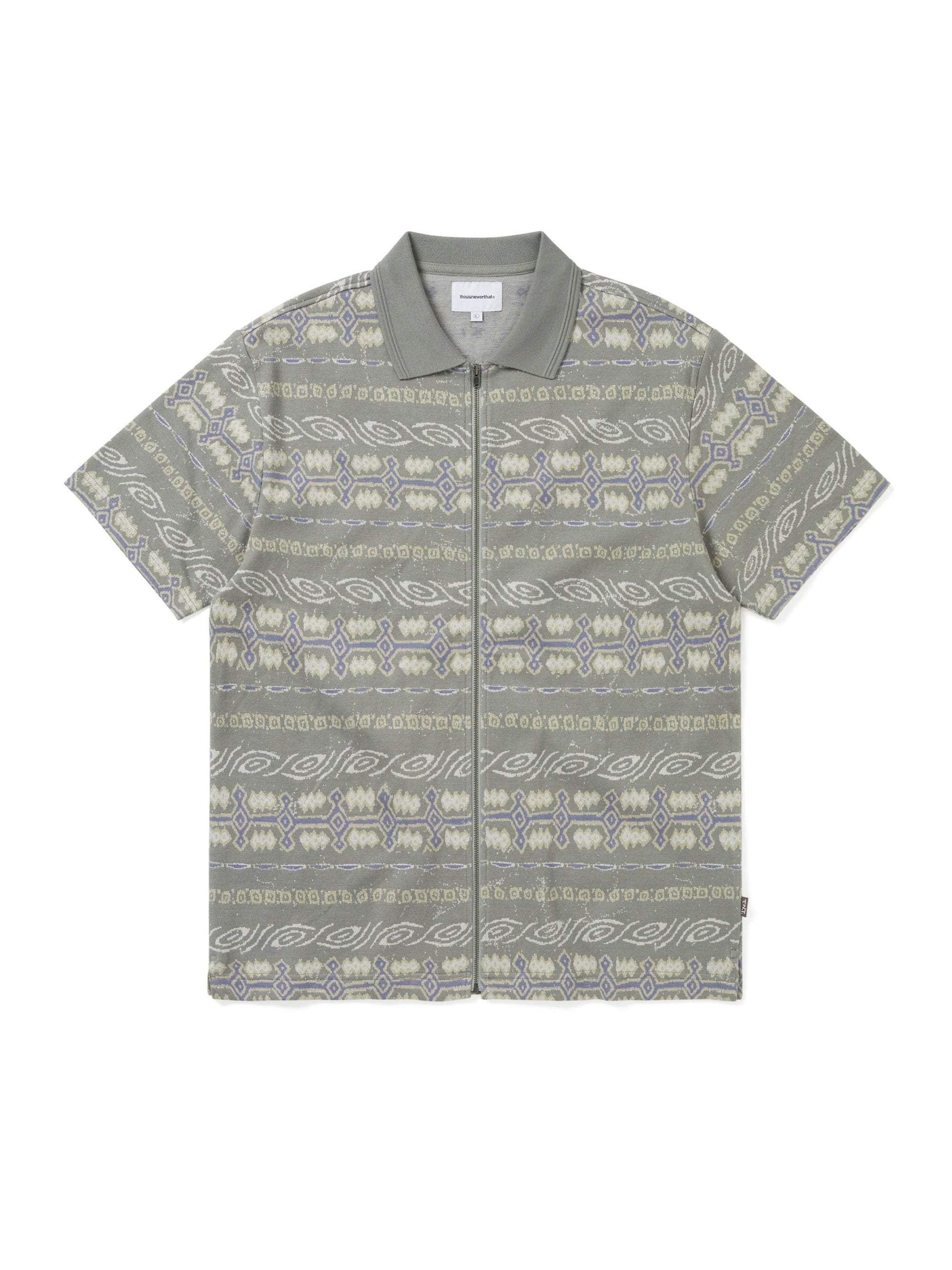 thisisneverthat Jungle Jacquard Zip Up Top