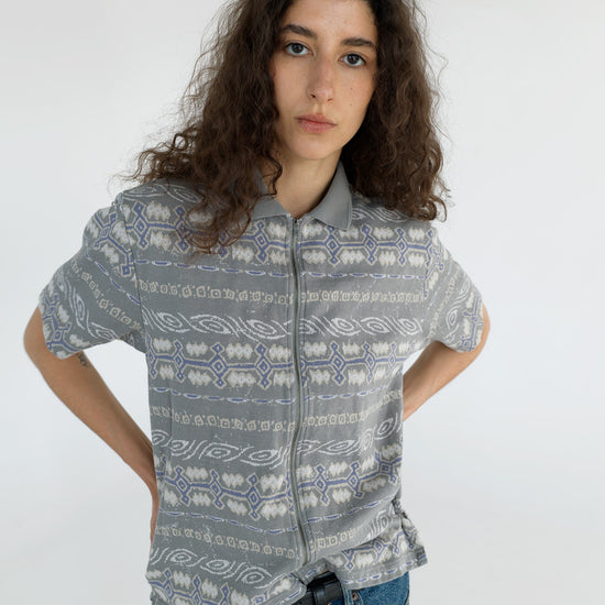 thisisneverthat Jungle Jacquard Zip Up Top