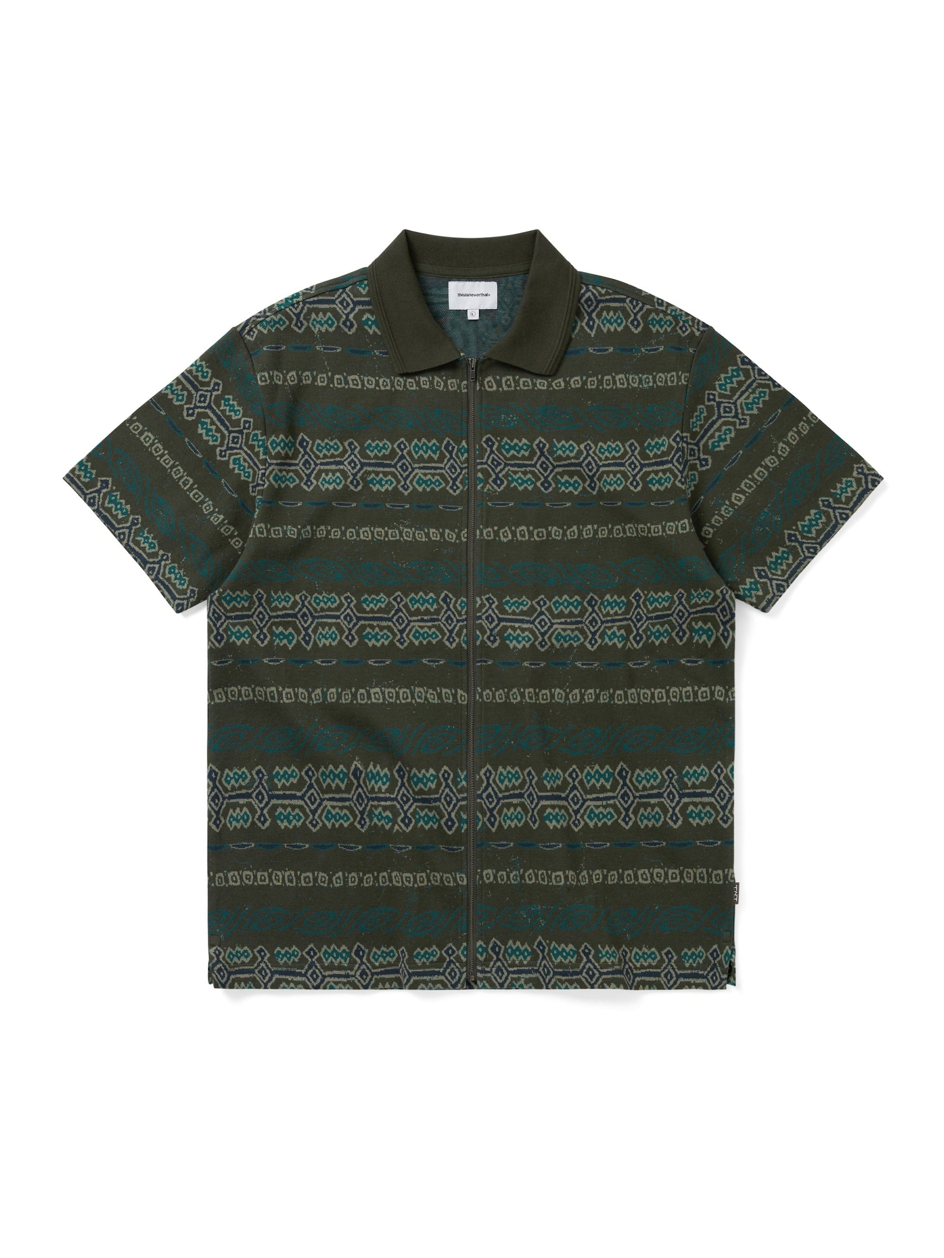 thisisneverthat Jungle Jacquard Zip Up Top