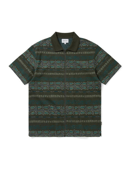 thisisneverthat Jungle Jacquard Zip Up Top
