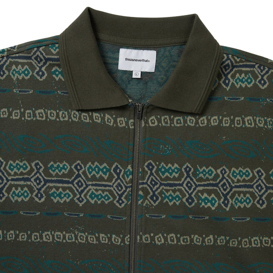 thisisneverthat Jungle Jacquard Zip Up Top